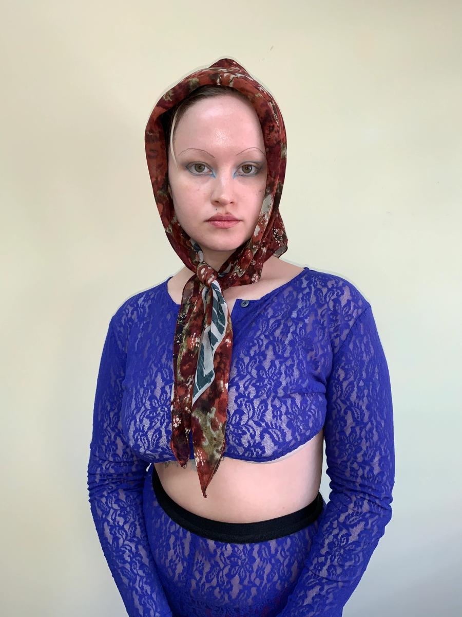 Vintage Junior Gaultier "Dirty" "Schmutzig" "Sale" Headscarf product image