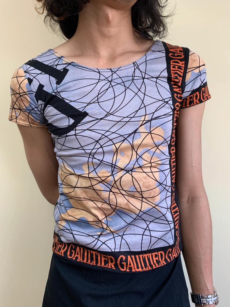 90s Jean-Paul Gaultier Cherub Print Shirt