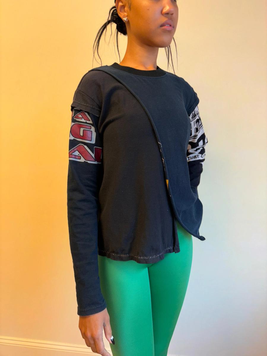 Patchwork T-shirt Long Sleeve product image