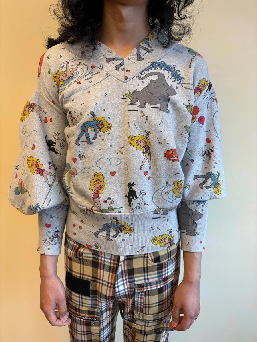 Autumn Winter 2003-2004 Bernhard Willhelm Bimbo Sweatshirt Top product image