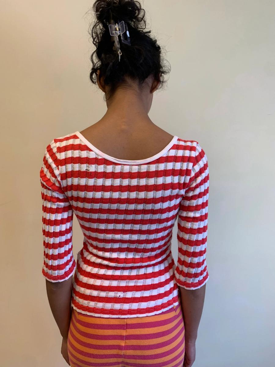 90s Vivienne Westwood Gold Label Striped Orb Top product image