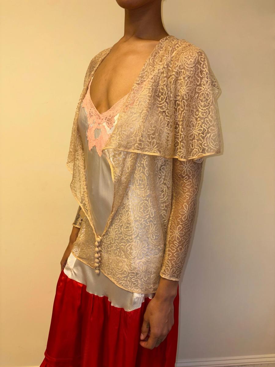 1920s Gold Lace Jacket product image