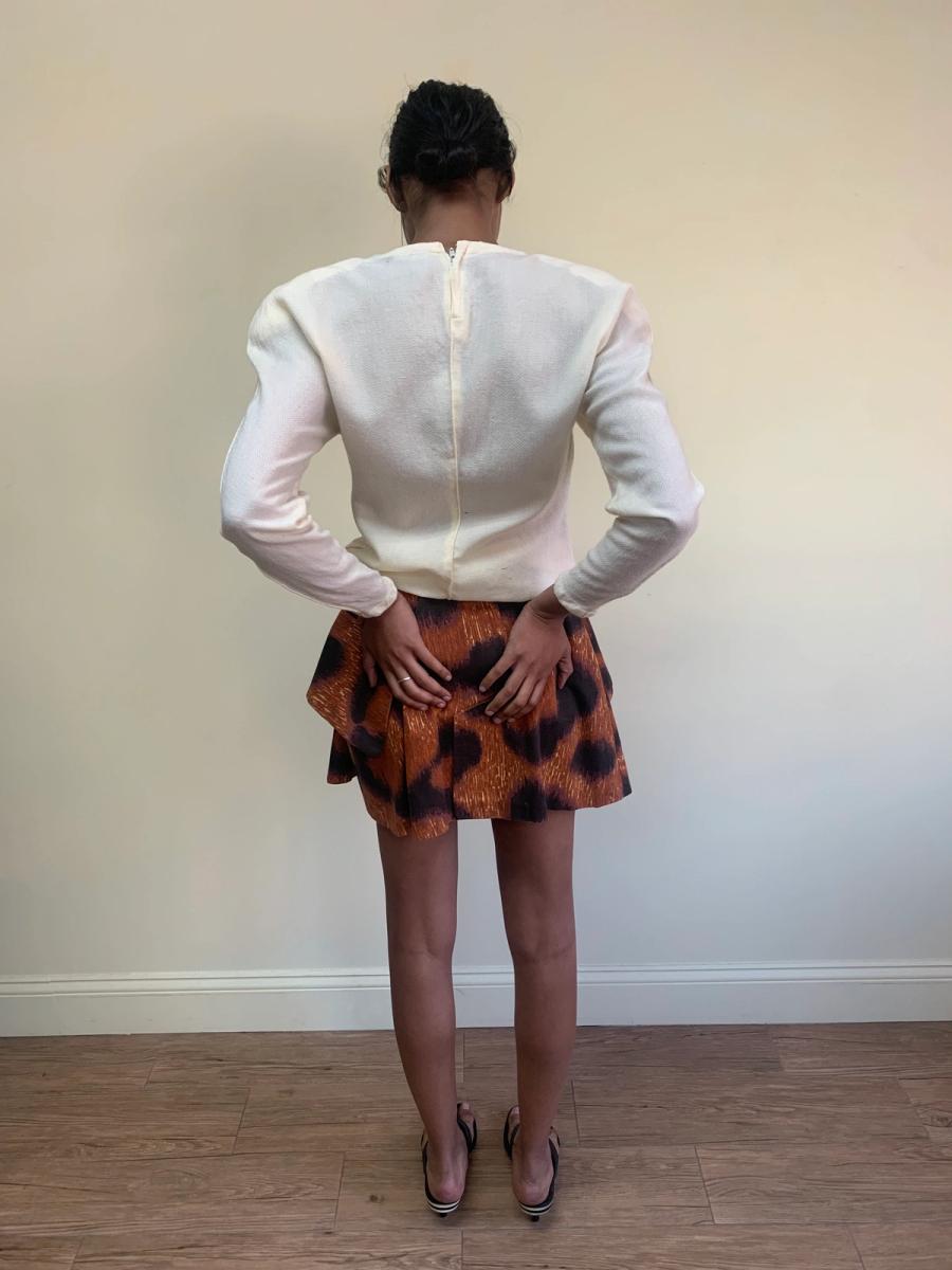 1980s Gianni Versace Dramatic Shoulder Blouse product image