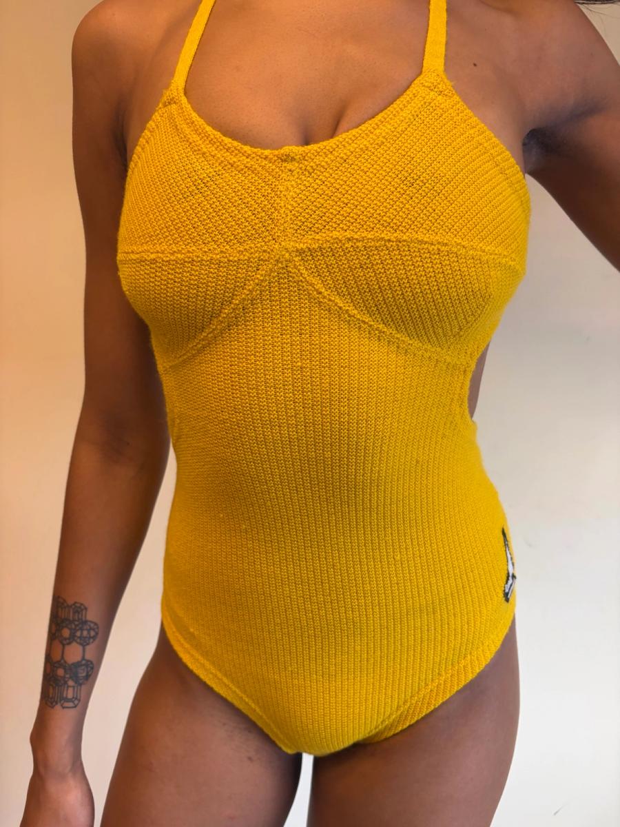 1930s French EMO Knit Bathing Suit product image