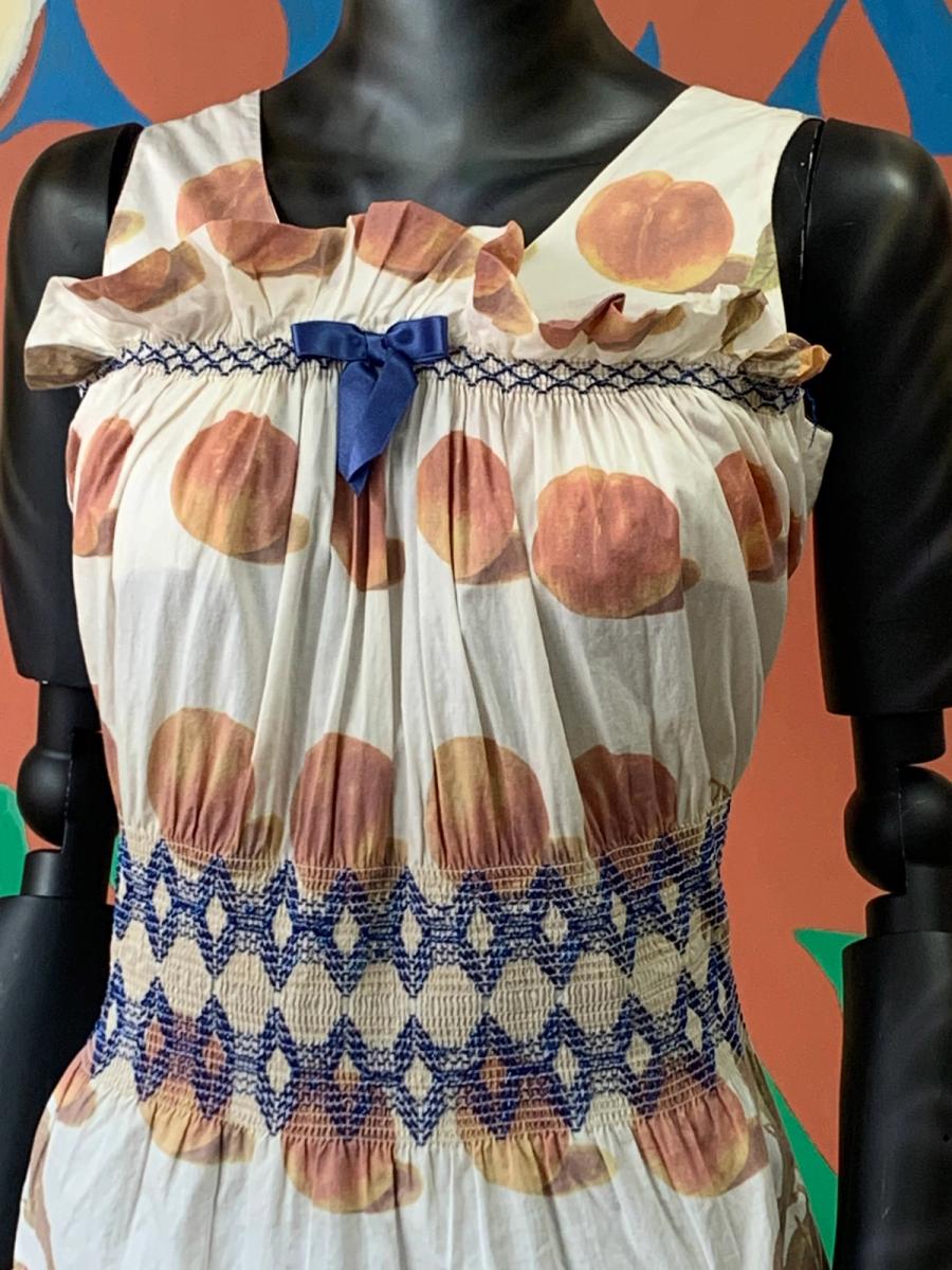 Vivienne Westwood S/S 1997 'Vive la Bagatelle' Smocked Peach Dress product image