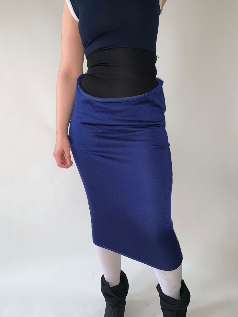 1980s Gaultier Public Gibo Fleece Skirt product image