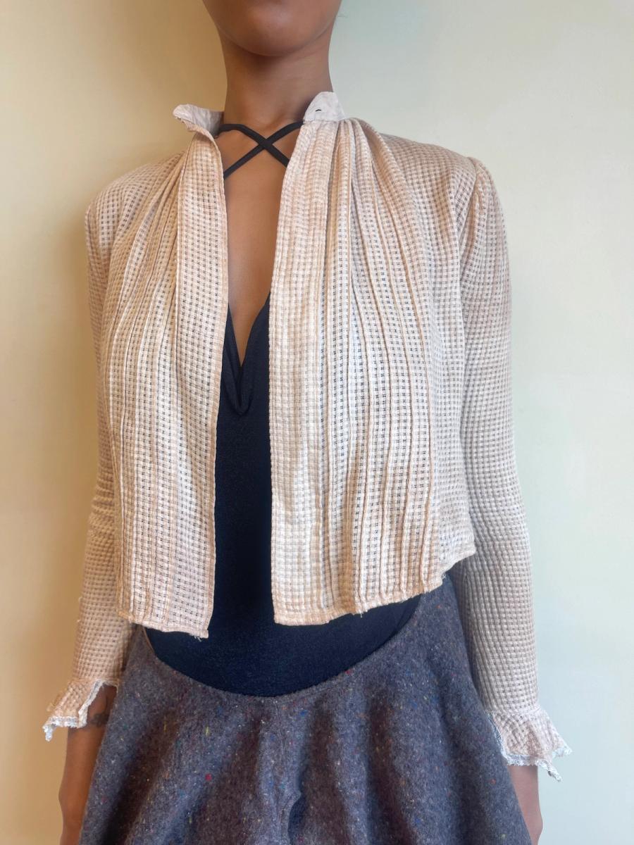 Antique Edwardian Monkscloth Shirtwaist  product image