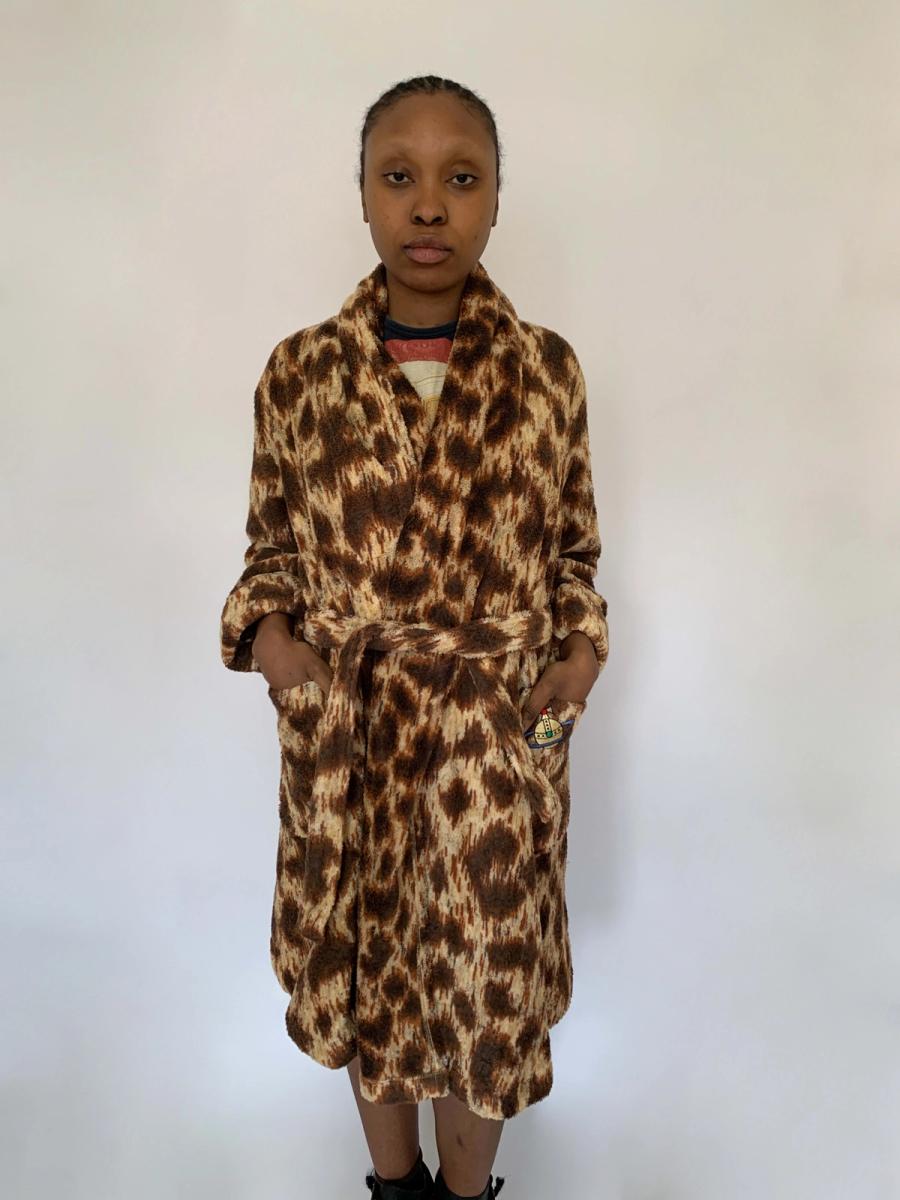 Vintage Vivienne Westwood Leopard Terrycloth Robe product image