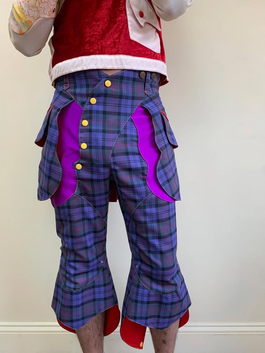 Takuya Angel Wing-like Tartan Pants