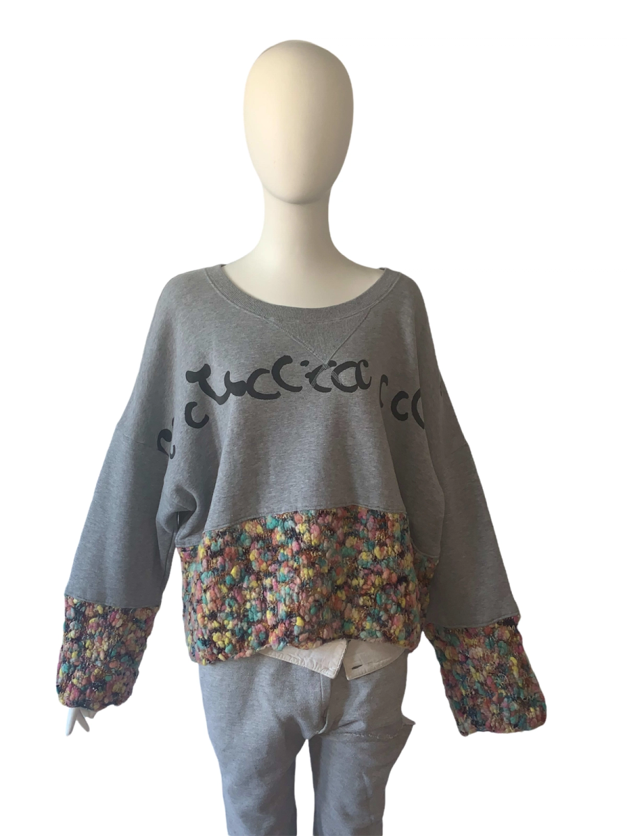 Nozomi Ishiguro Slouchy Crochet Sweatshirt product image