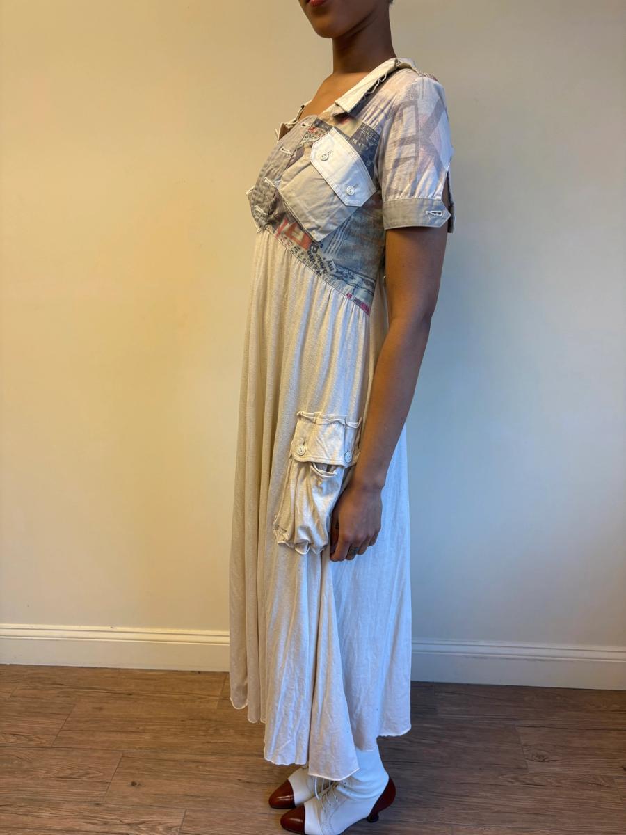 Nozomi Ishiguro Newsprint Dress with Hip Pockets product image