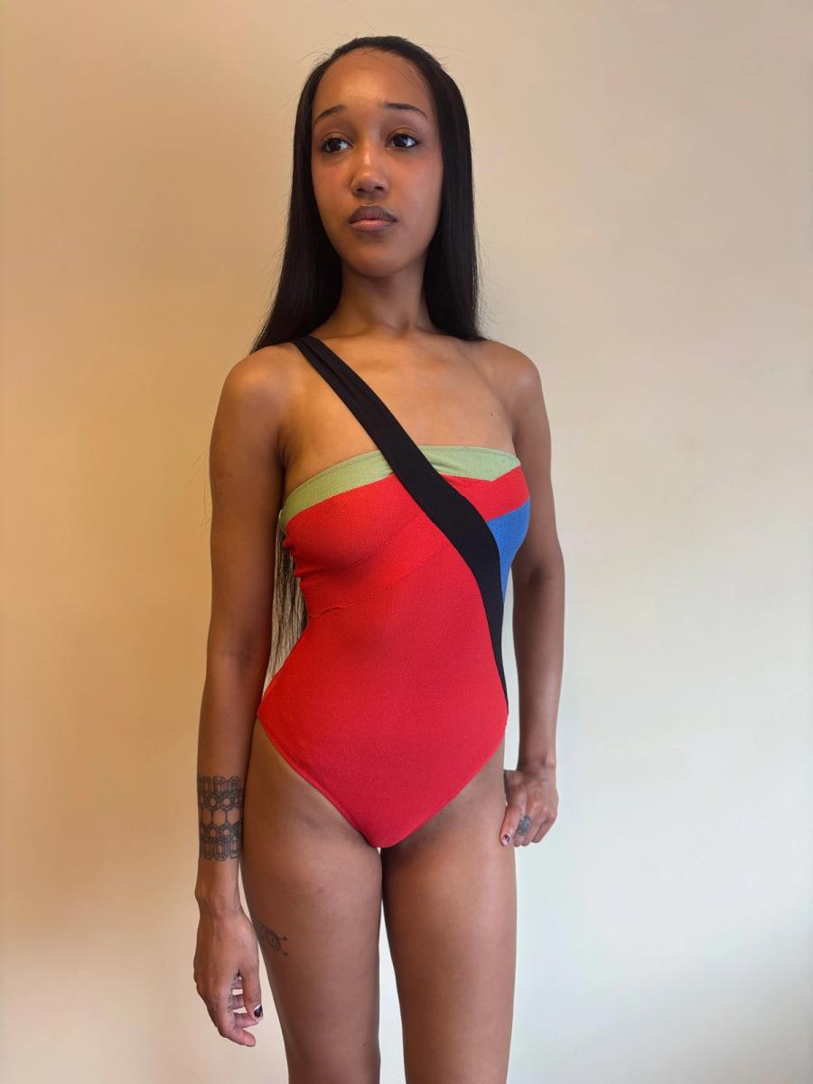 Vintage Fendi Color Blocked Swimsuit product image