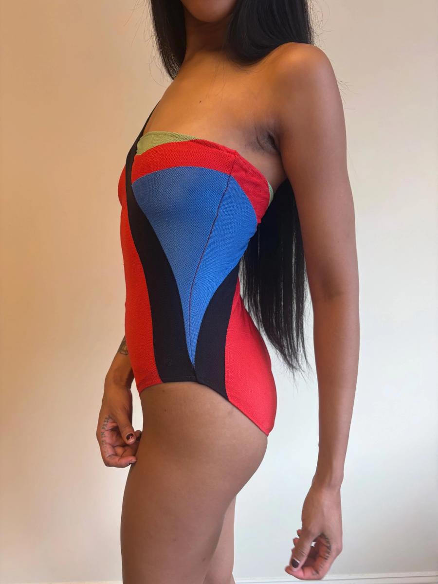 Vintage Fendi Color Blocked Swimsuit product image