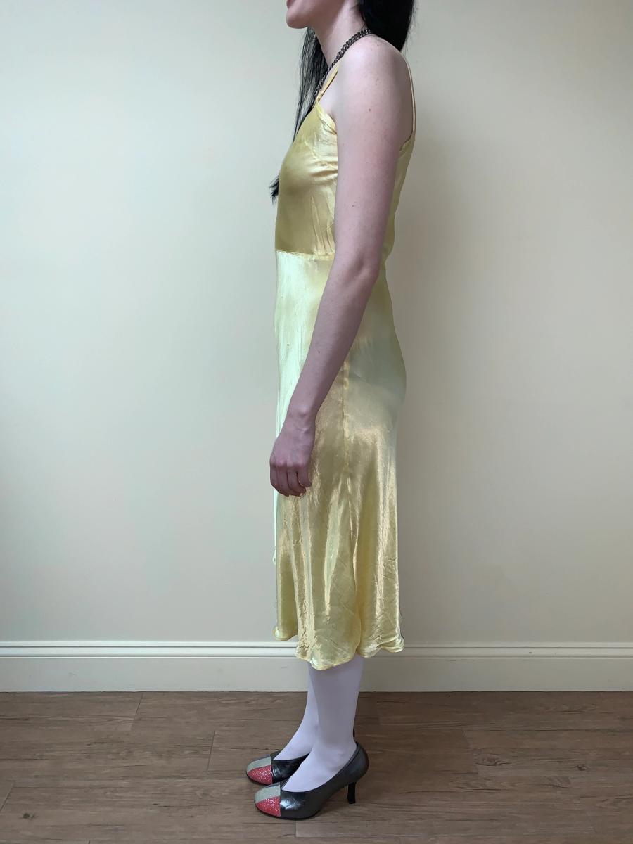 1930s Bias Cut Slip Perfect Yellow product image