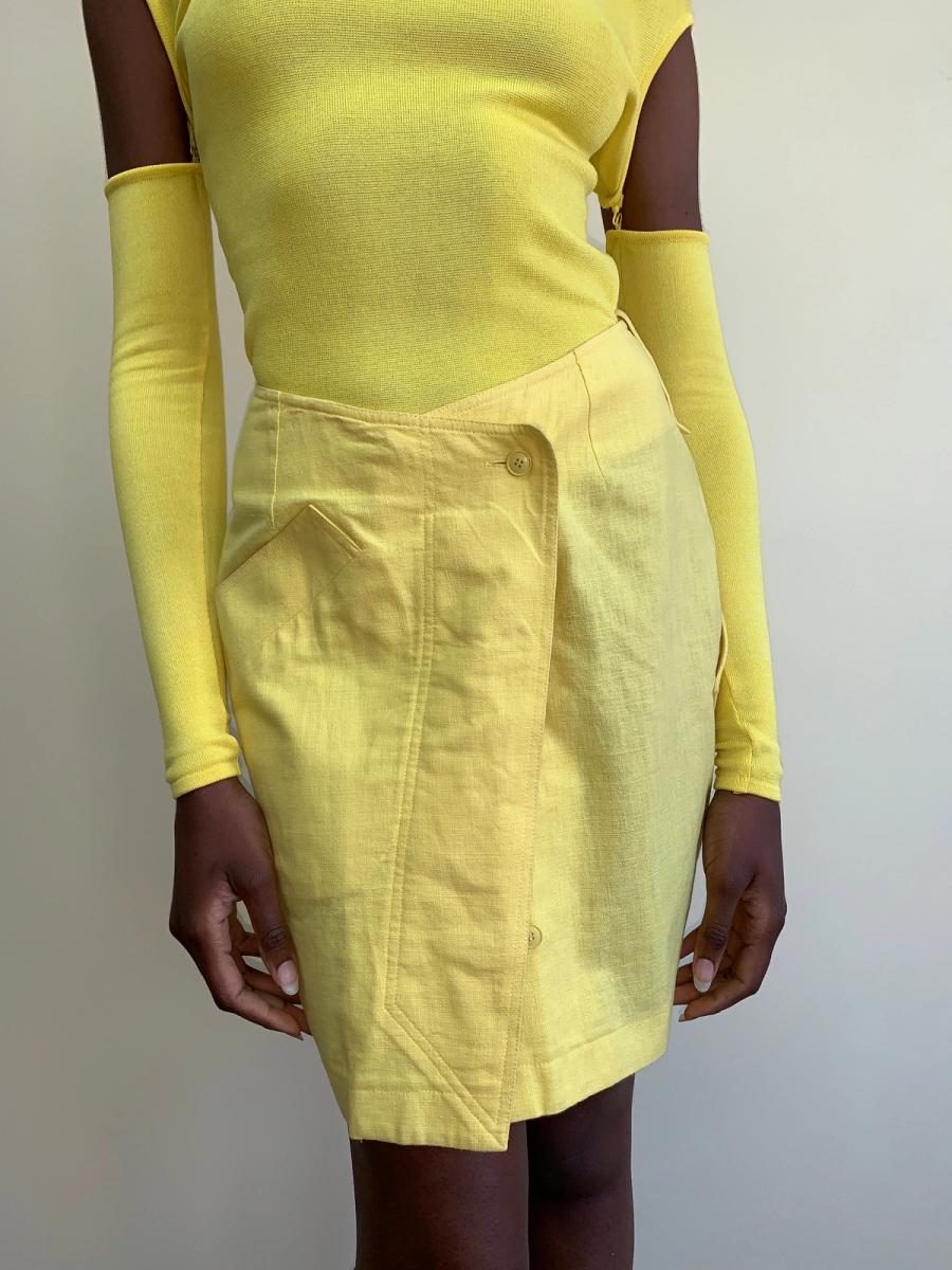 Claude Montana 80s Wiggle Skirt product image