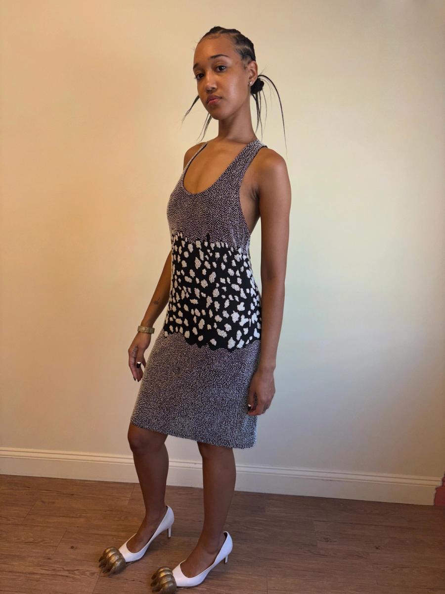 Vintage Krizia Beaded Leopard Print Dress product image
