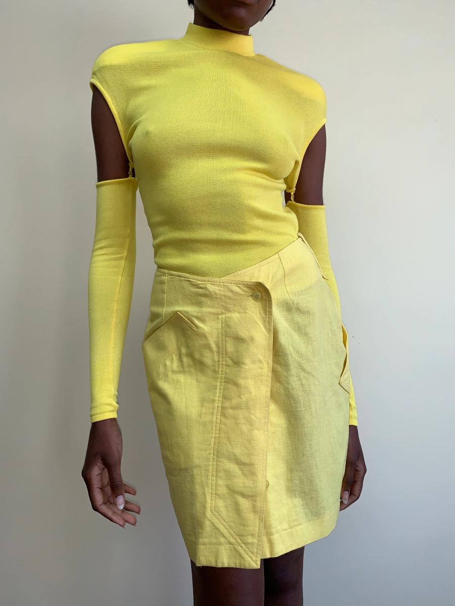 Claude Montana 80s Wiggle Skirt product image