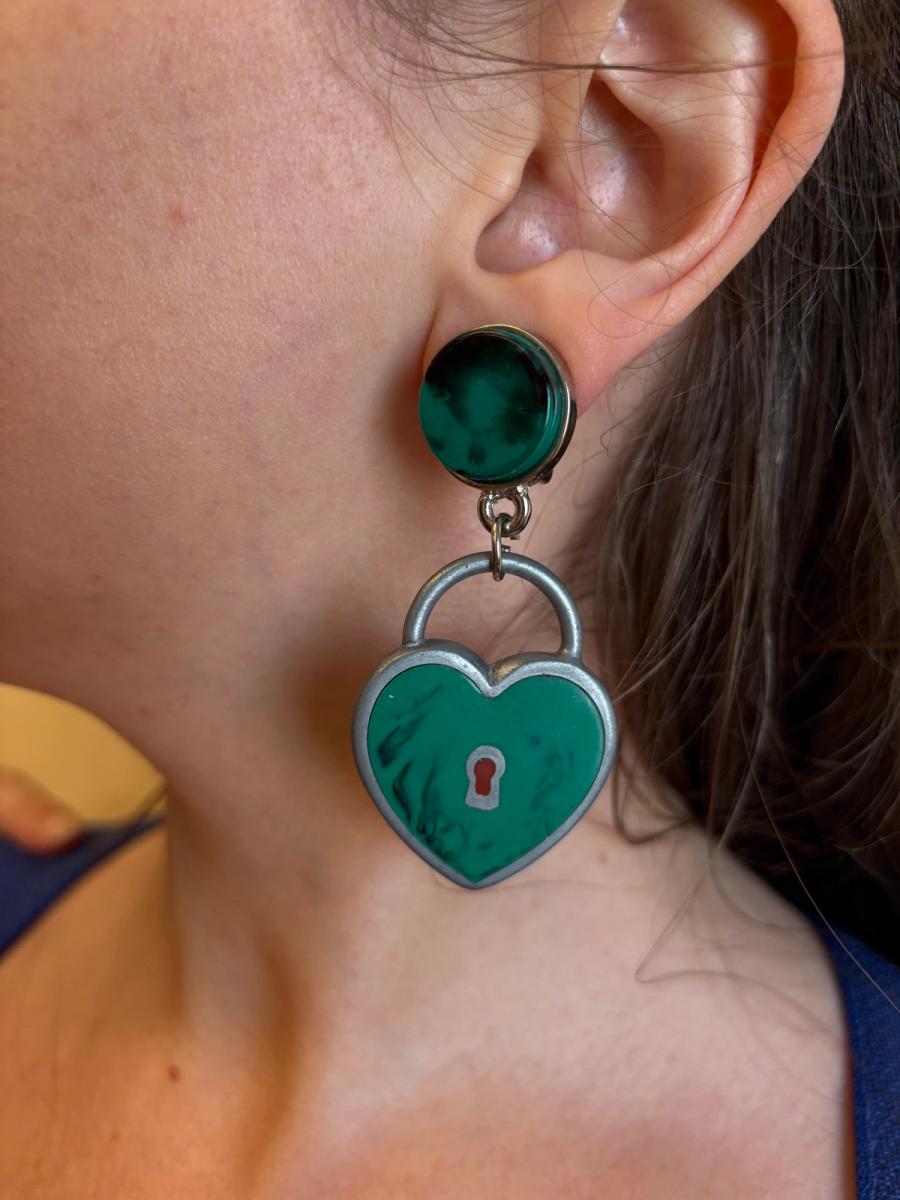 Vintage Giorgio Armani Lock Earrings product image