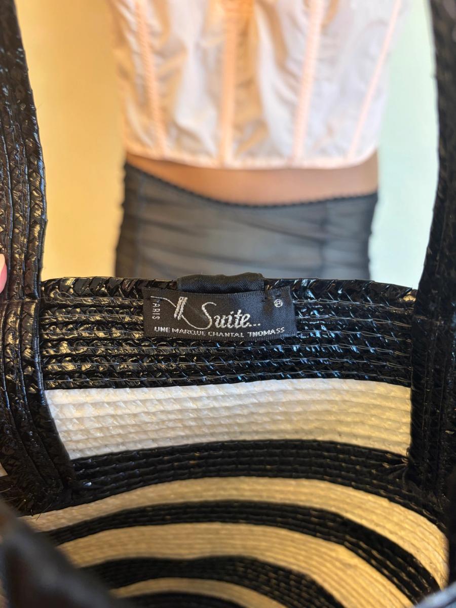 80s Chantal Thomass Suite Straw Striped Bag  product image