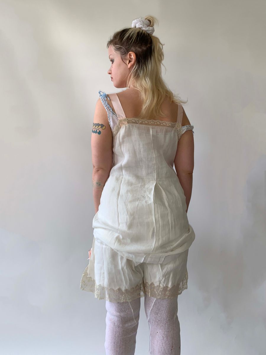 French Two Piece Edwardian Trousseau Lingerie Set product image