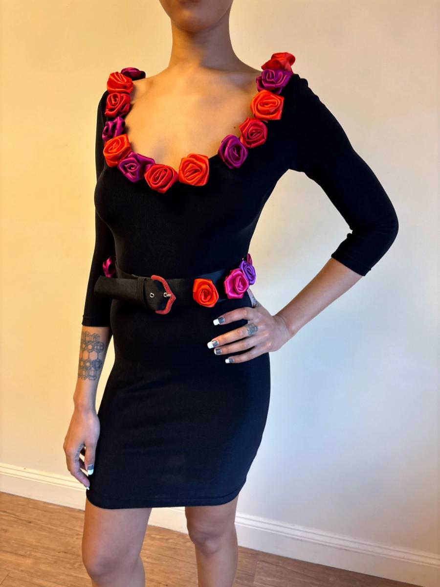 90s Chantal Thomass Flower Dress with Matching Belt product image