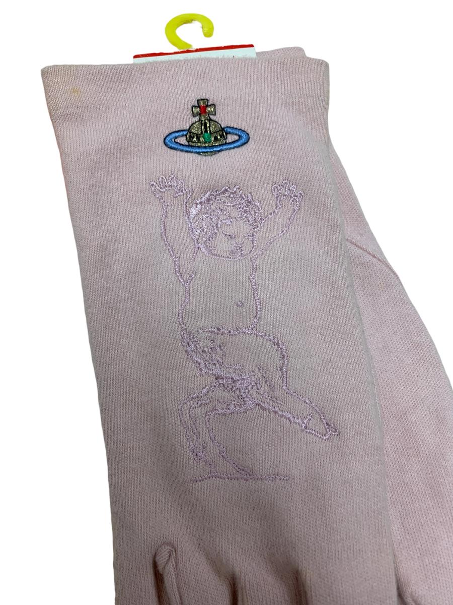 90s Vivienne Westwood Pink Baby Satyr Gloves product image