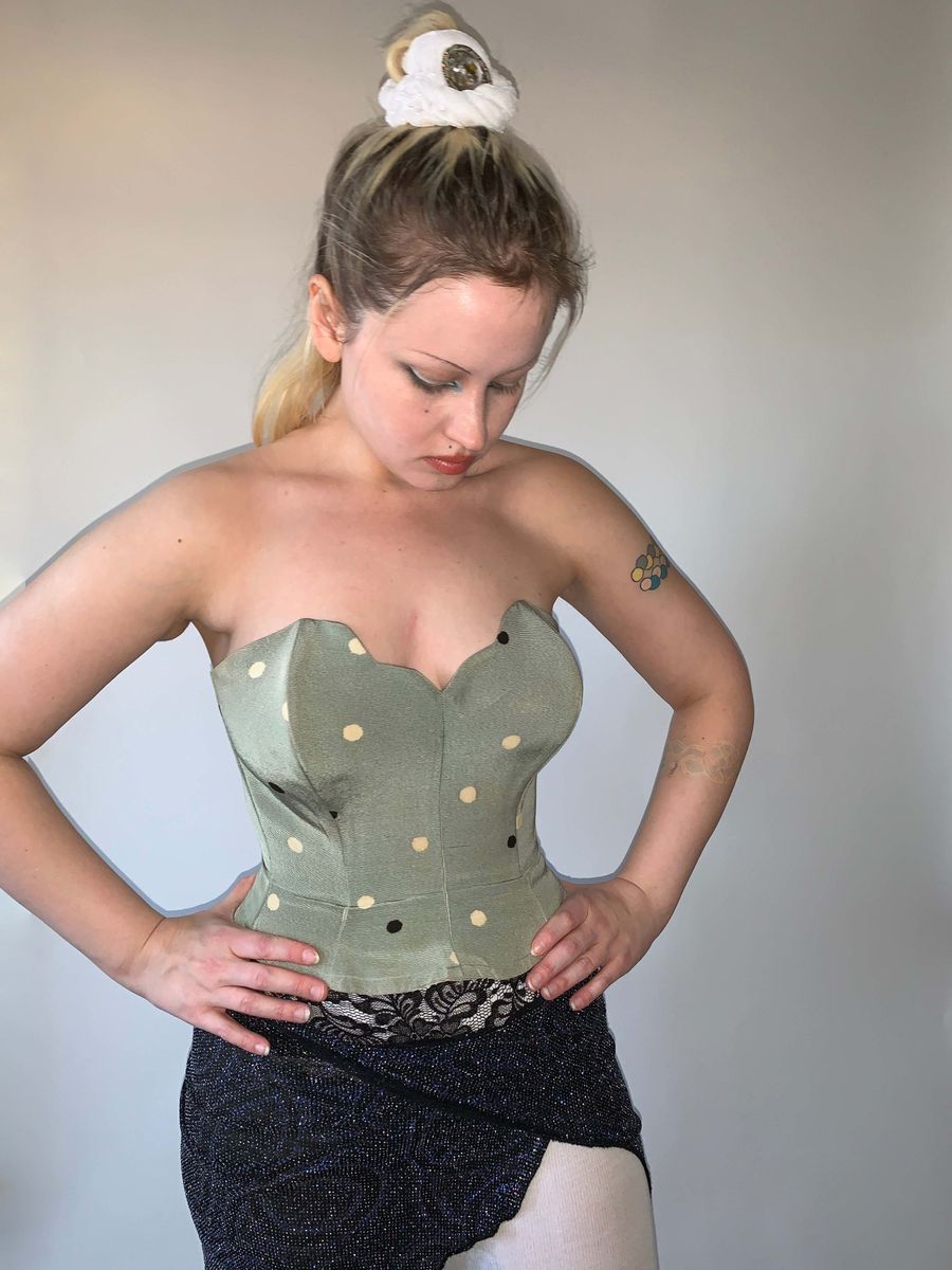 50s Dotted Atomic Kestos Bustier product image