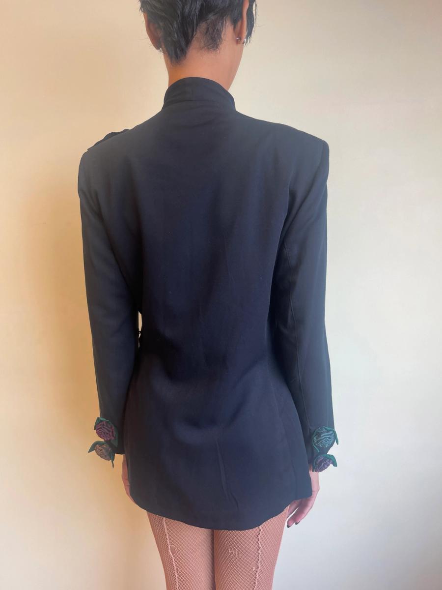 1980s Günther Schlamor Dimensional Flower Blazer product image