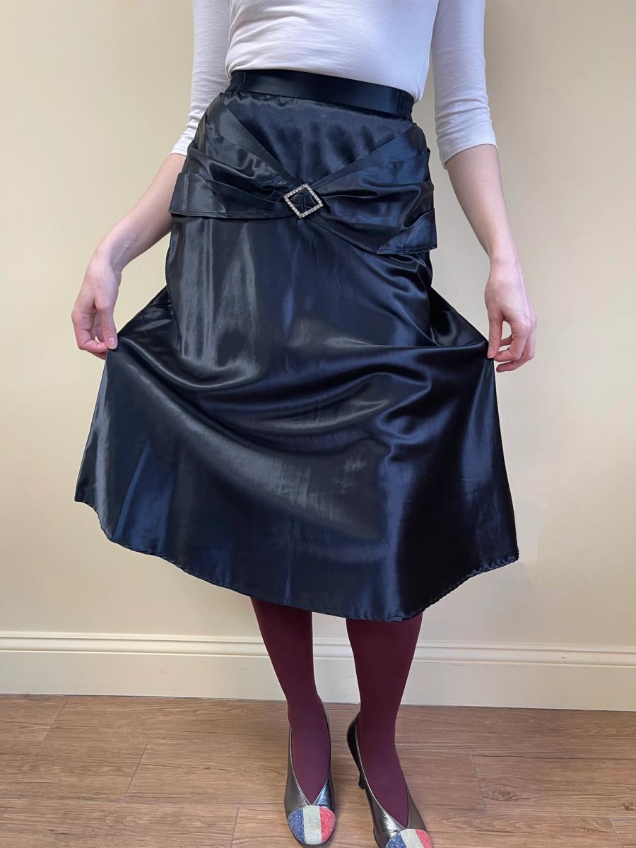 Zandra Rhodes Liquid Satin Skirt with Diamanté product image