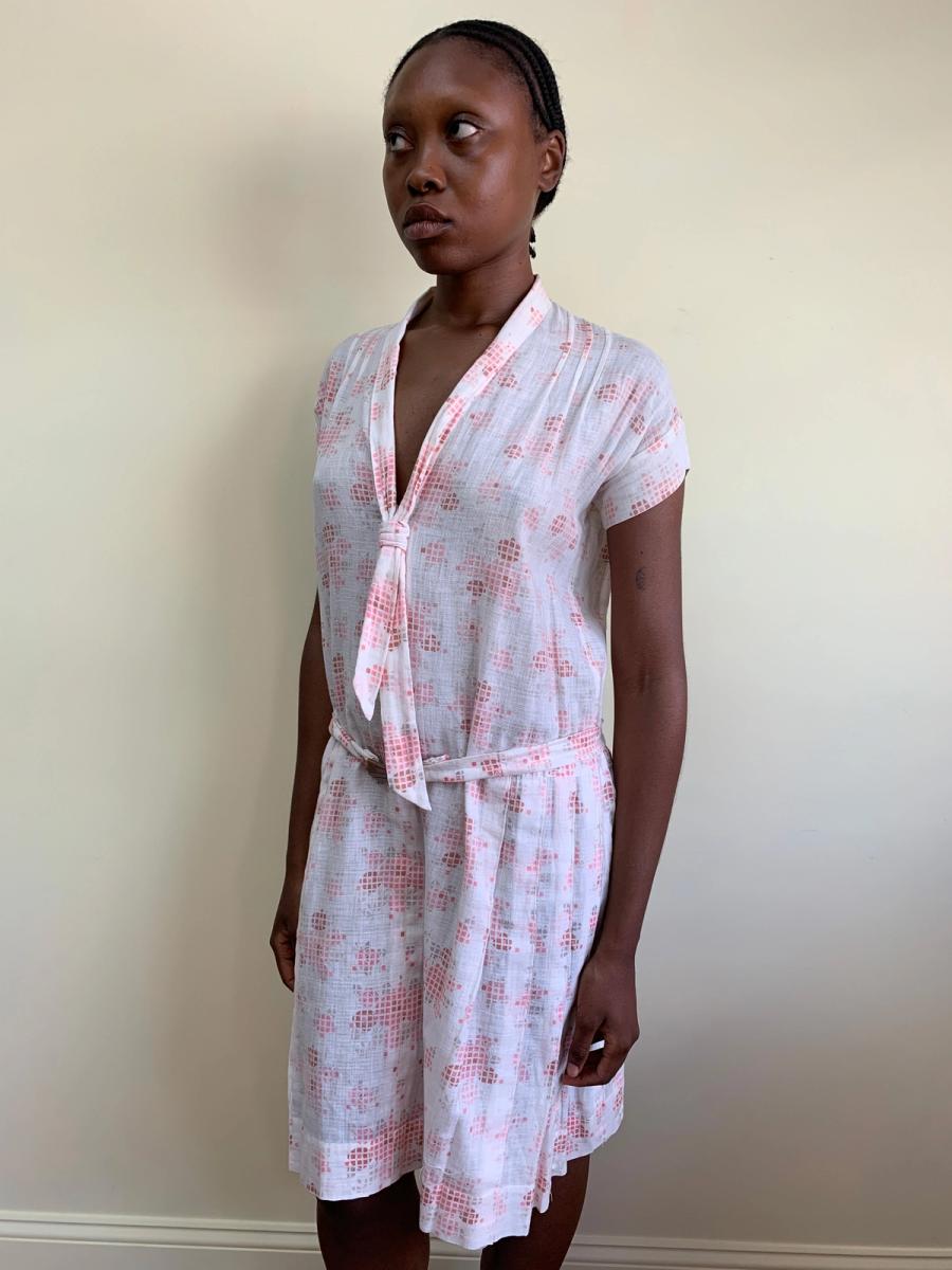 1920s Pixelated Rose Dress product image
