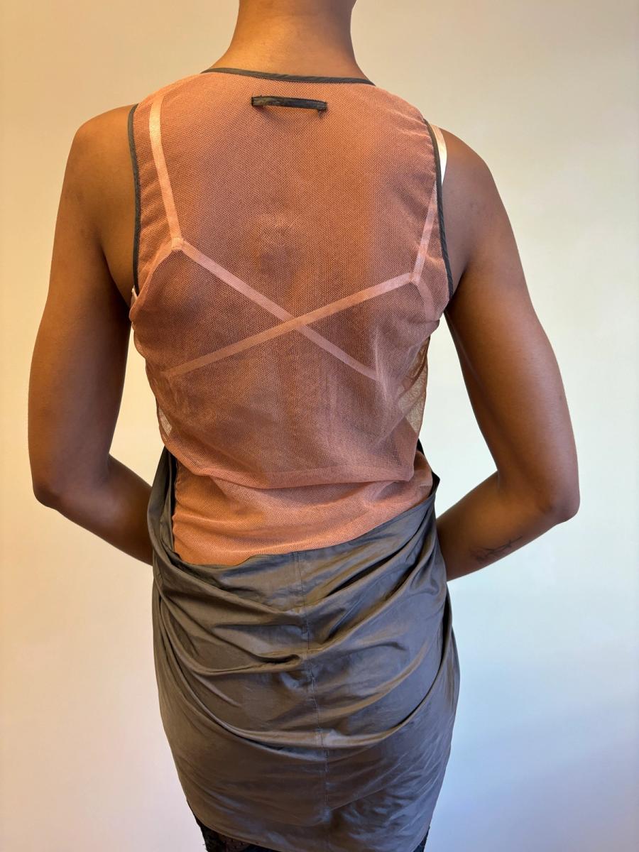 Jean-Paul Gaultier SS04 Trapunto 'Liquide' Draped Top product image