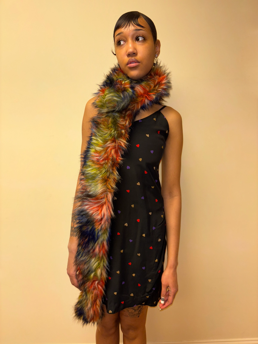 Tsumori Chisato Rainbow Faux Fur Scarf product image