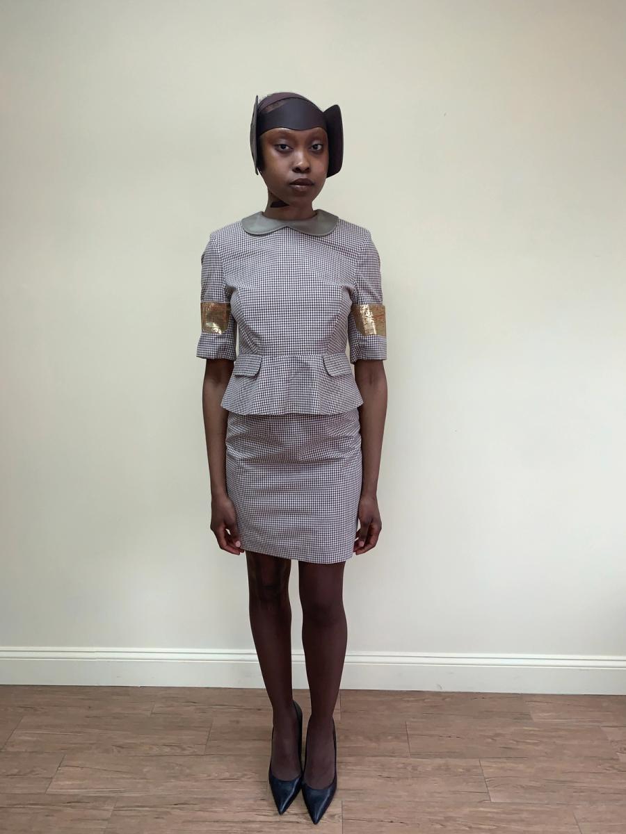 Vivienne Westwood 1989 'Civilizade' Gingham Suit With Gold Frame product image