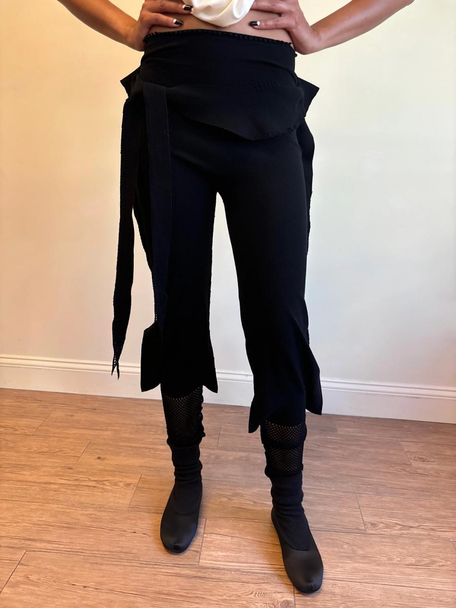 APOC Black Pants with Mesh Trim product image