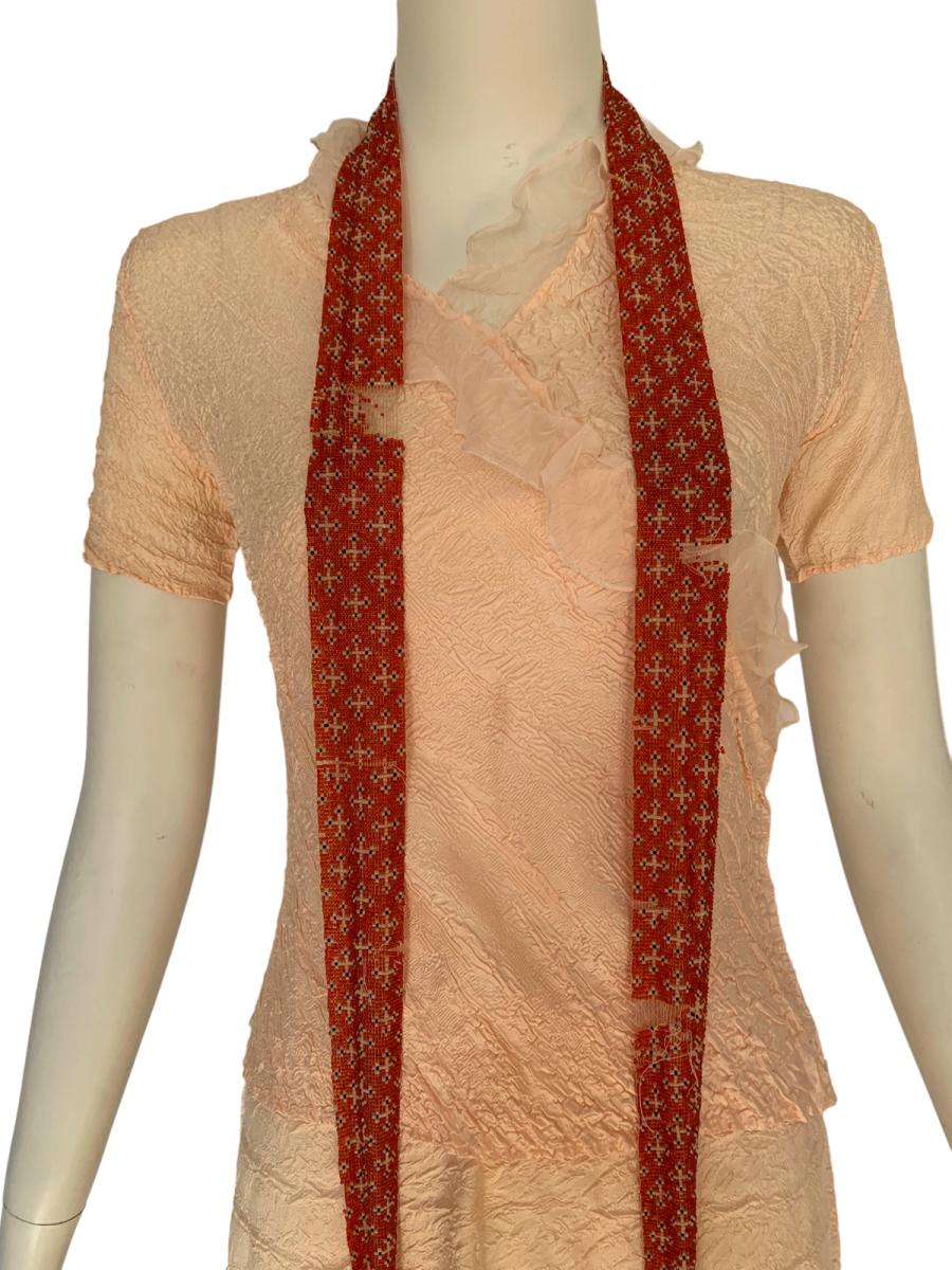 1920s Cross Pattern Beaded Necklace product image