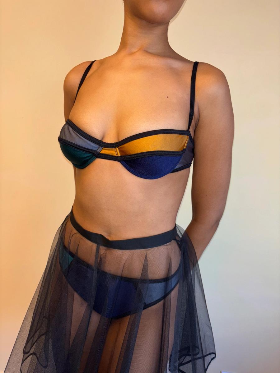 Vintage Chantal Thomass Color Blocked Bikini product image