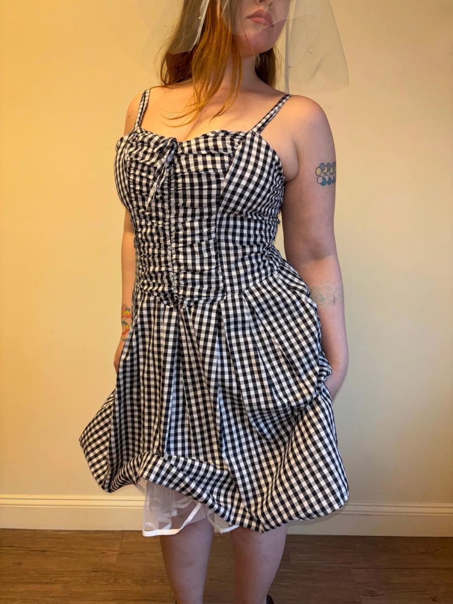 Vintage French Gingham Dress product image