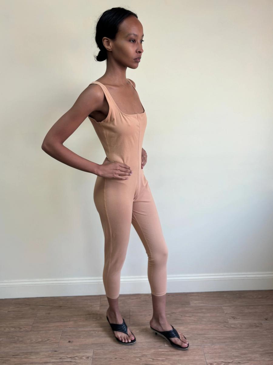 1980s Calvin Klein Nude Bodysuit