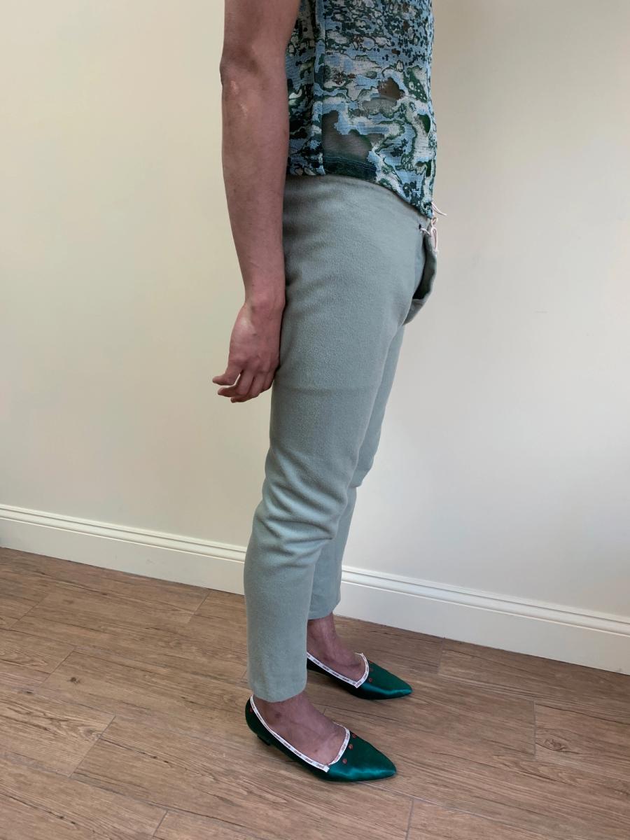 1700s Style Green Codpiece Costume Pants product image