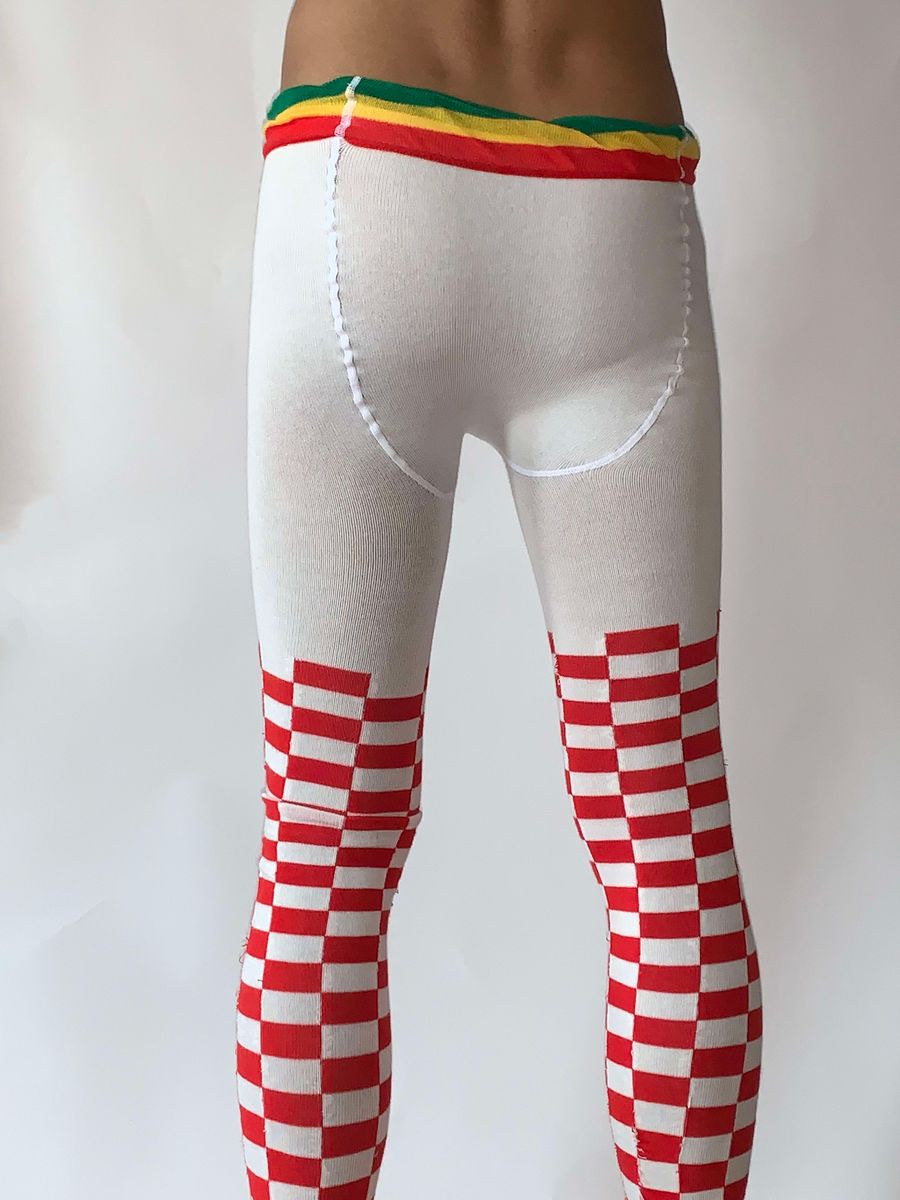 Bernhard Willhelm Checkered Knit Leggings product image