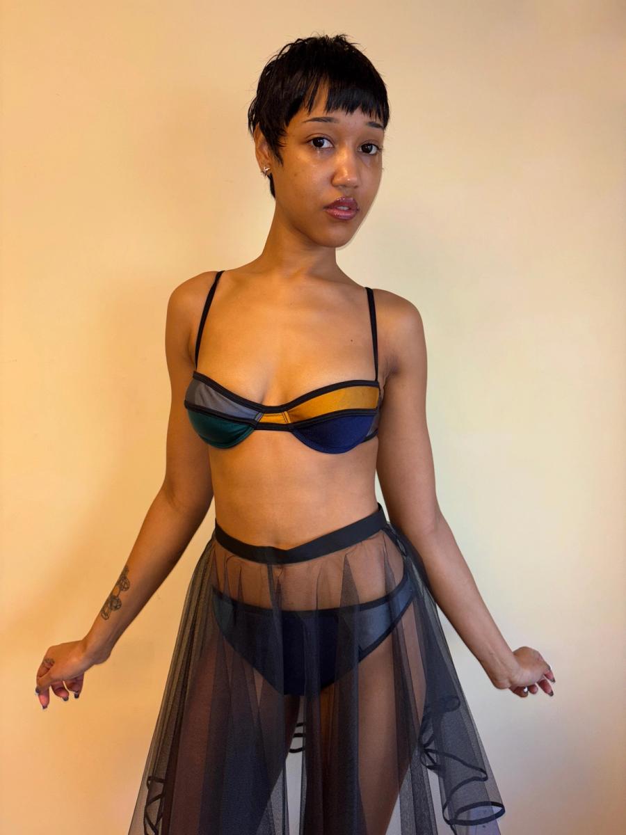 Vintage Chantal Thomass Color Blocked Bikini product image