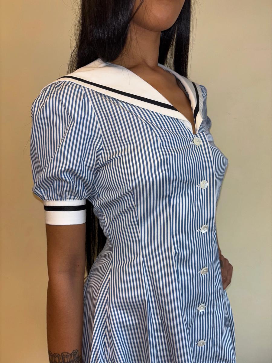 80s Norma Kamali Sailor Dress product image