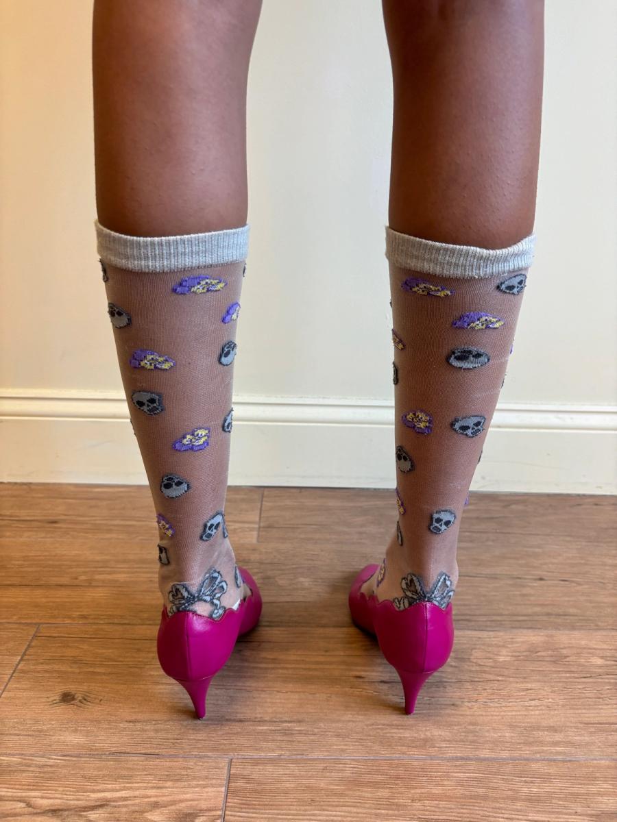 Bernhard Willhelm Skull and Flower Socks product image