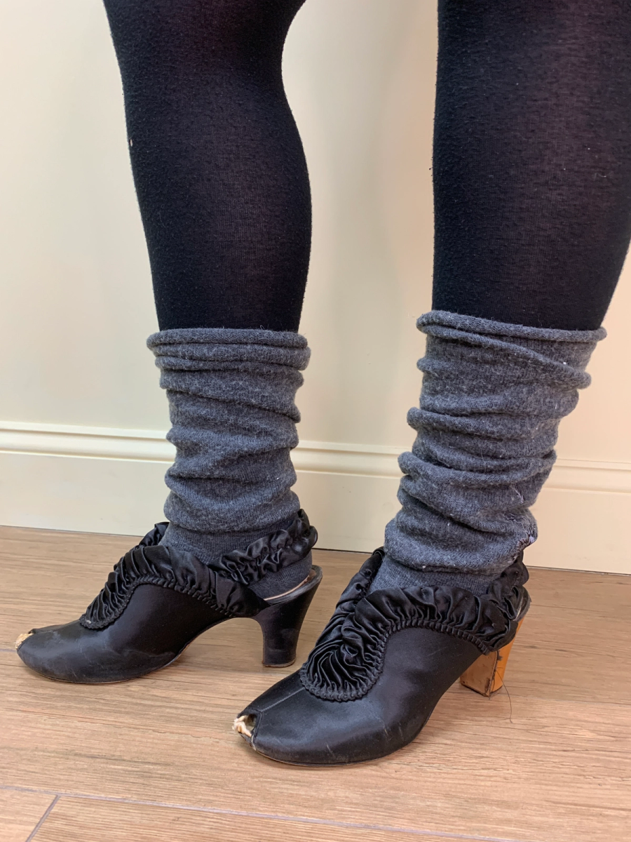 1940s Daniel Green Black Satin Shoes product image