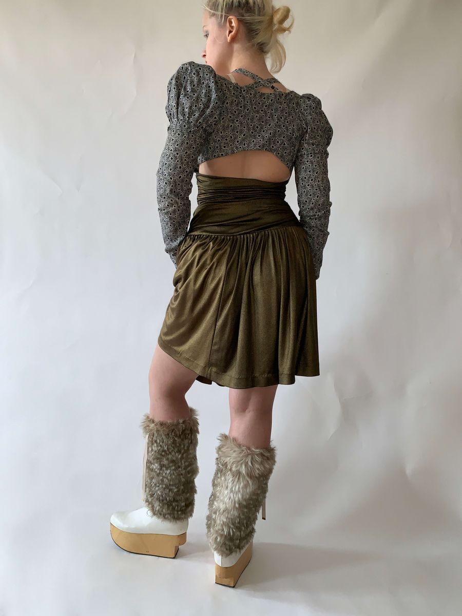 80s Norma Kamali OMO Ultra High-waisted Skirt product image