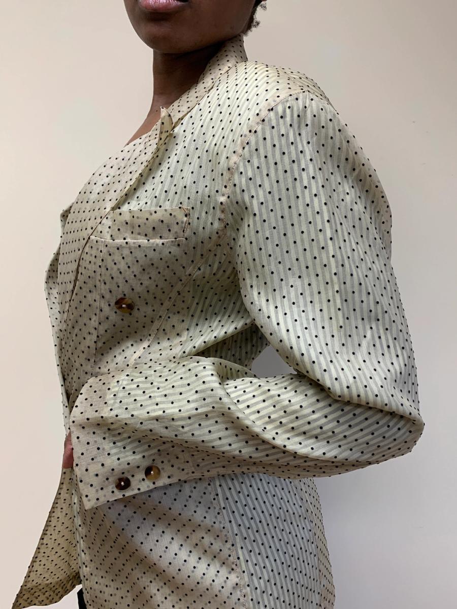 1980s Jean- Paul Gaultier Pour Gibo Flocked blazer product image