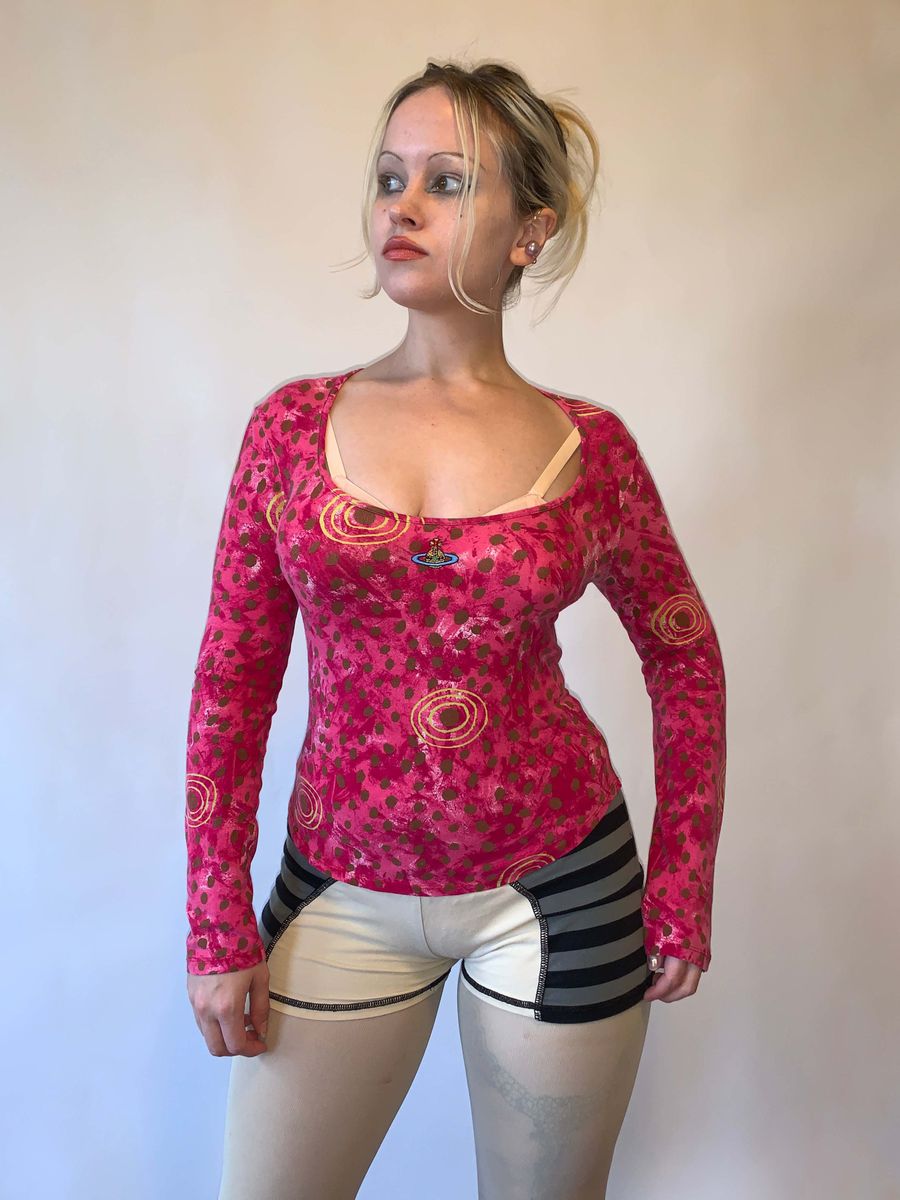 Vintage Vivienne Westwood Hot Pink Leopard Shirt product image