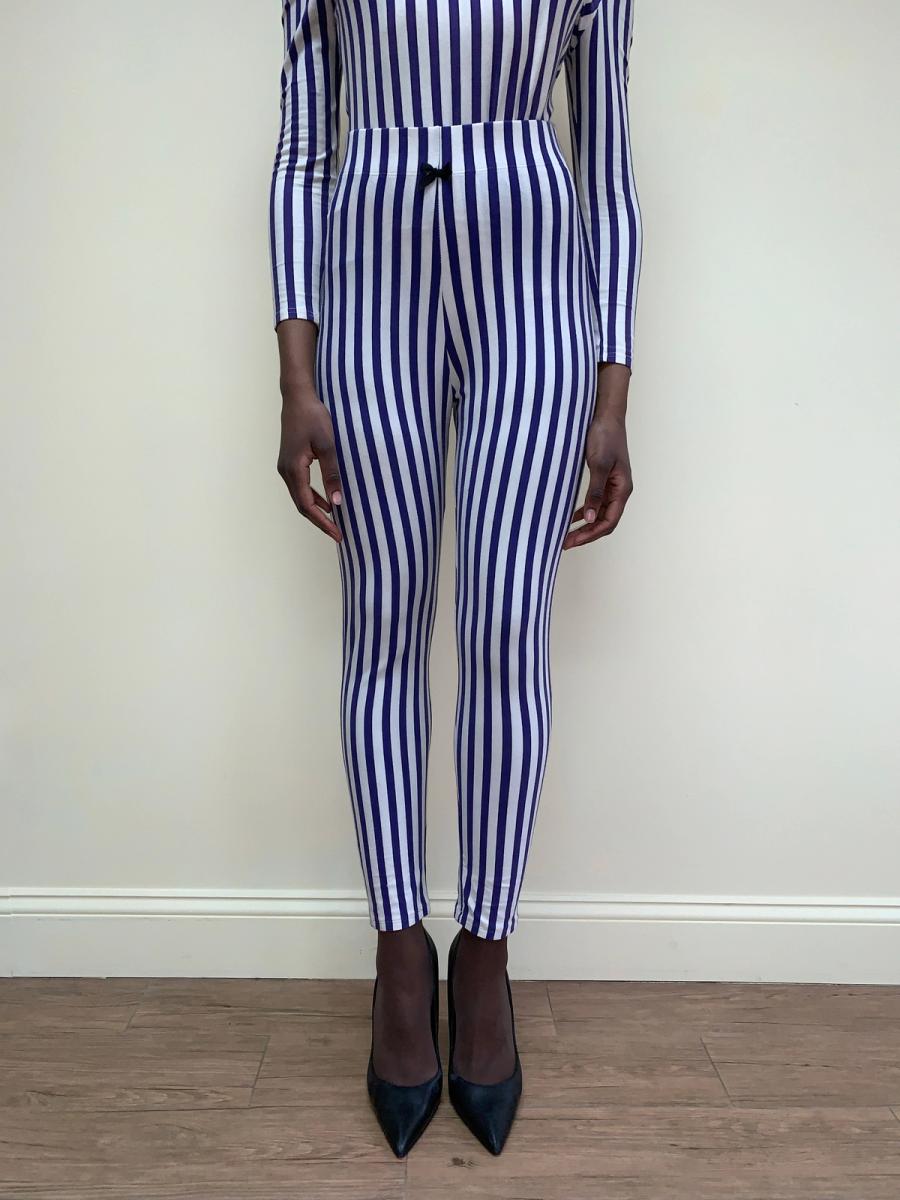 1992 Junior Gaultier Striped Set with Attached Choker product image