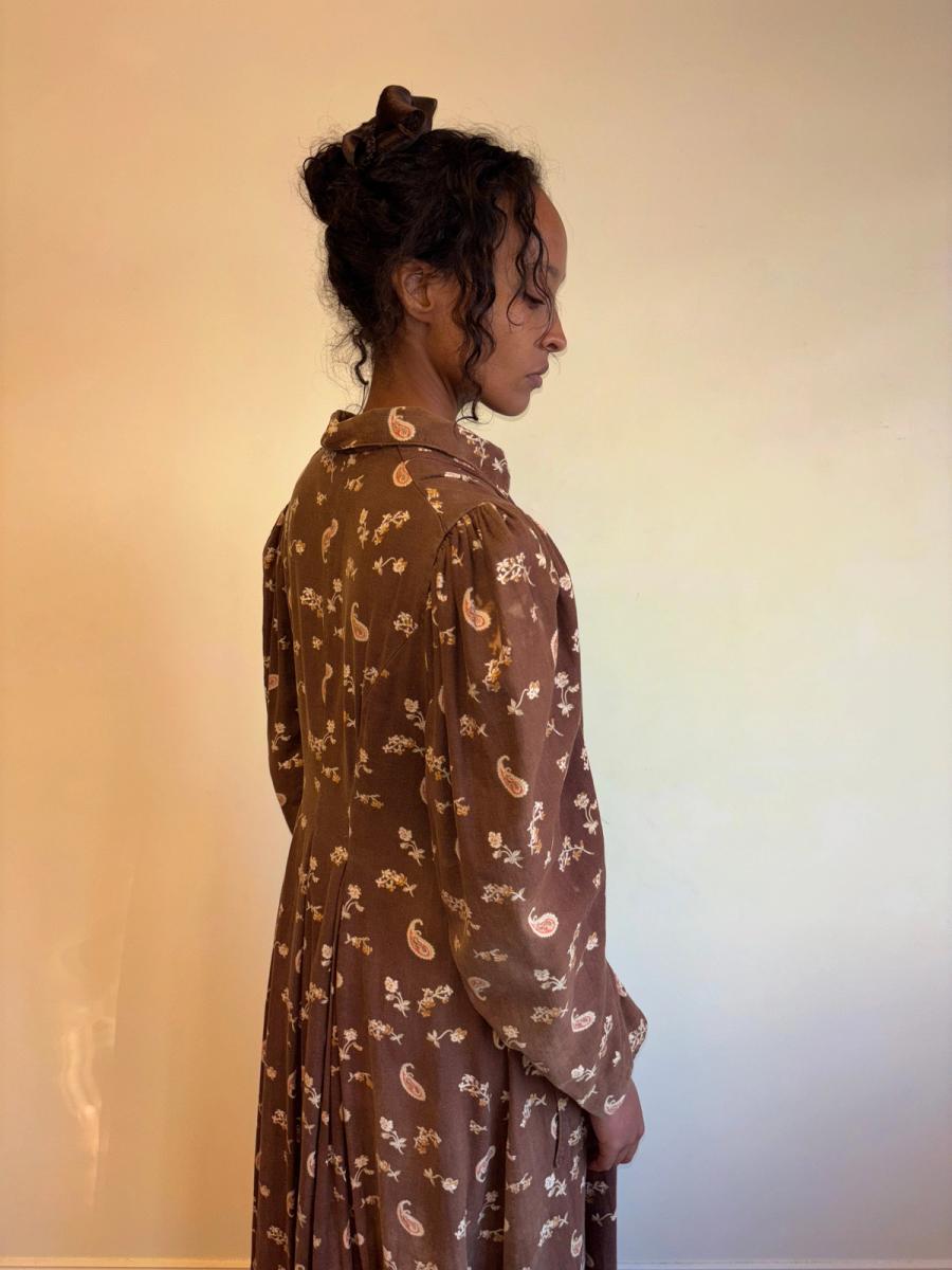 Victorian Brown Paisley Wrapper product image