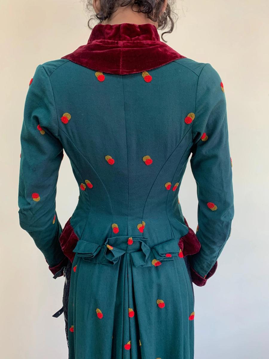 Victorian Embroidered Dot Bustle Jacket product image